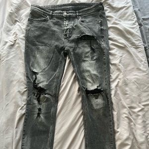 Ksubi Black Distressed Jeans Sz 36